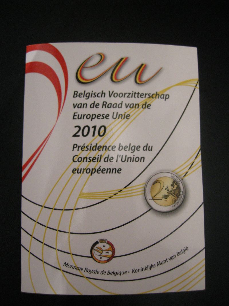 (afbeelding voor) 2 Euromunt België 2010 in Blister